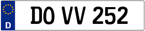 Trailer License Plate